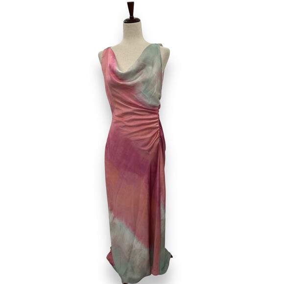 Zara Pink and Red Mini Dress - Picture 5 of 12